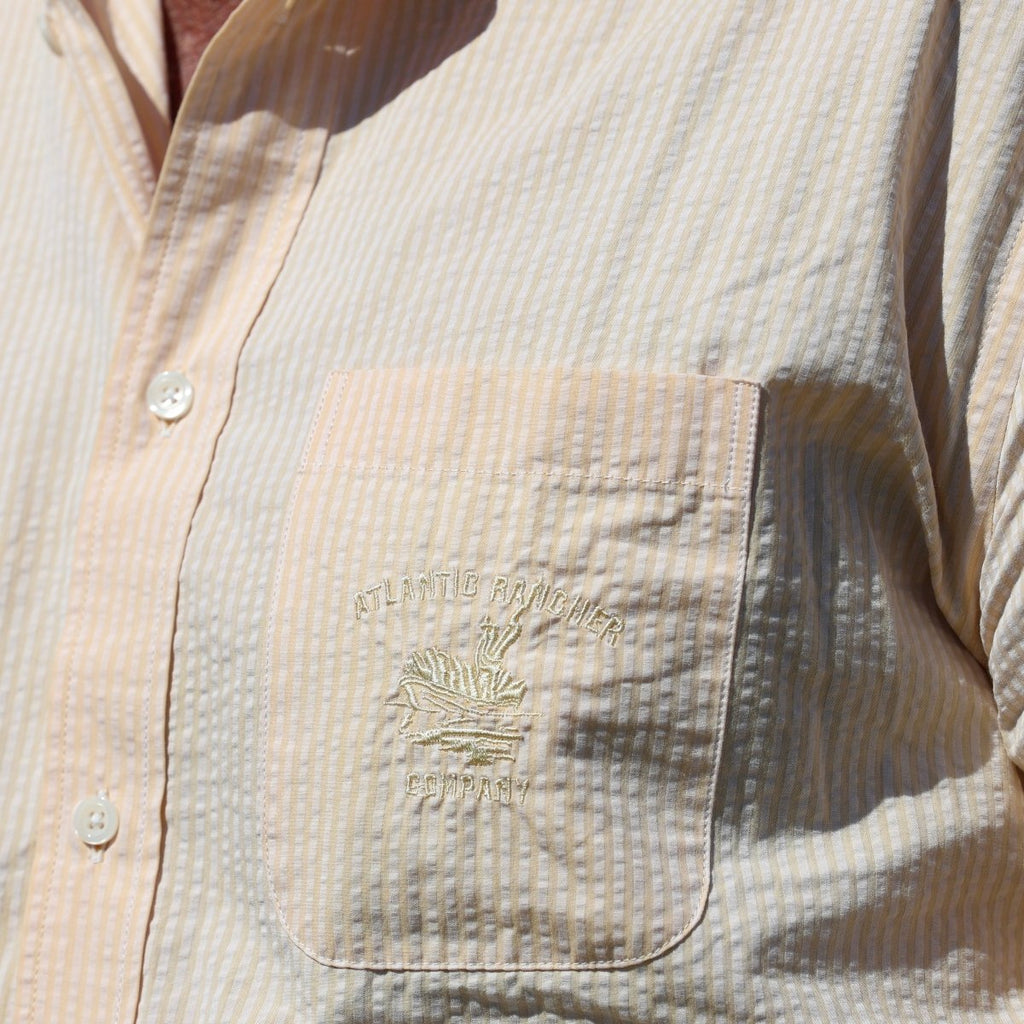 Captain's Seersucker Long Sleeve Cotton Shirt - Special Edition - Atlantic Rancher CompanyCaptain's Seersucker Long Sleeve Cotton Shirt - Special EditionShirtsAtlantic Rancher CompanyTangerineSCaptain's Seersucker Long Sleeve Cotton Shirt - Special Edition