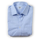 Captain's Seersucker Long Sleeve Cotton Shirt - Special Edition Shirts Atlantic Rancher Company