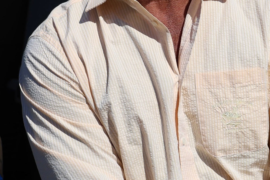 Captain's Seersucker Long Sleeve Cotton Shirt - Special Edition - Atlantic Rancher CompanyCaptain's Seersucker Long Sleeve Cotton Shirt - Special EditionShirtsAtlantic Rancher CompanyTangerineSCaptain's Seersucker Long Sleeve Cotton Shirt - Special Edition