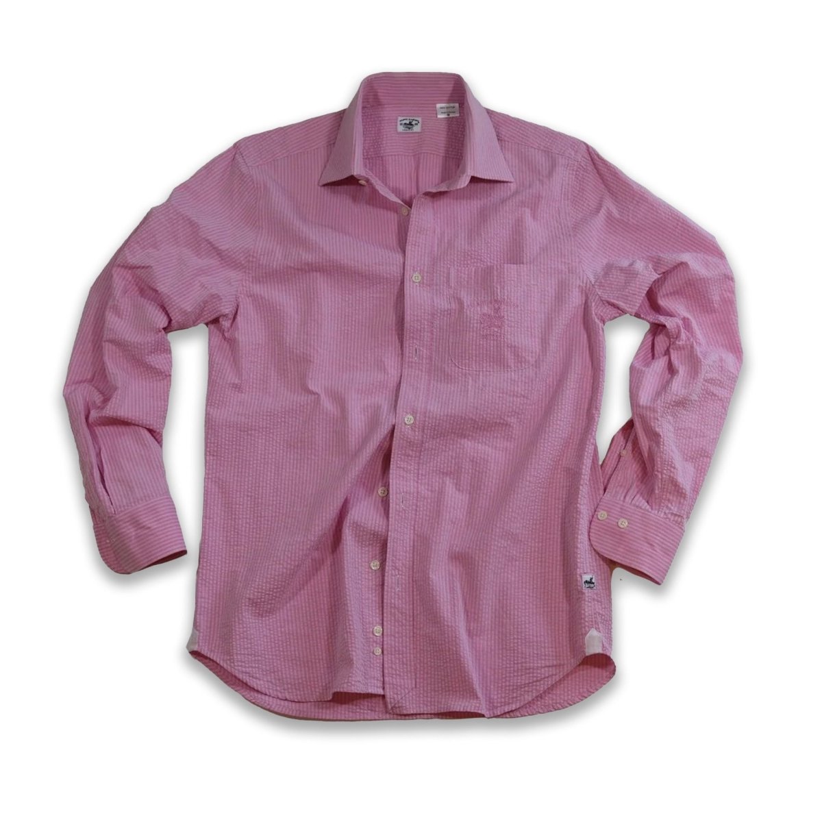 Captain's Seersucker Long Sleeve Cotton Shirt - Special Edition Shirts Atlantic Rancher Company Berry S