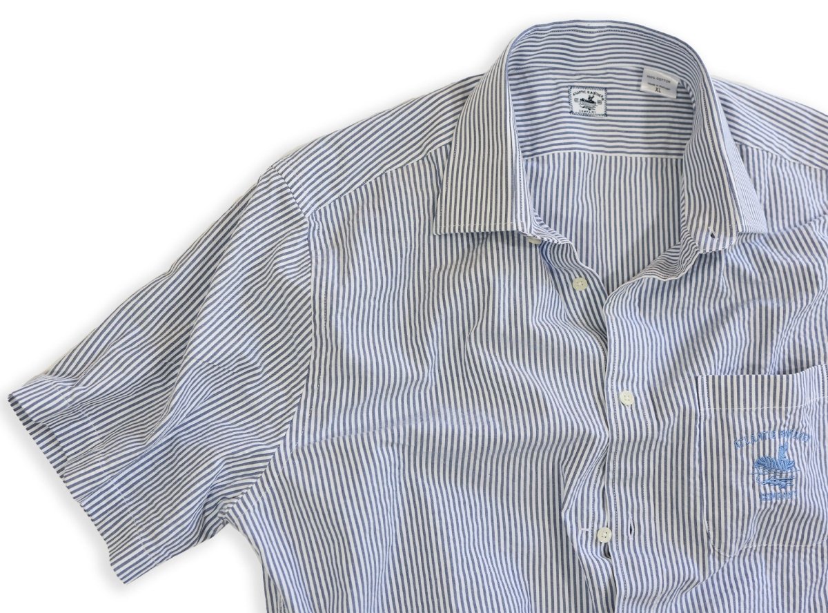 Captain's Uniform Seersucker Short Sleeve Shirt -Special Edition Atlantic Rancher Company