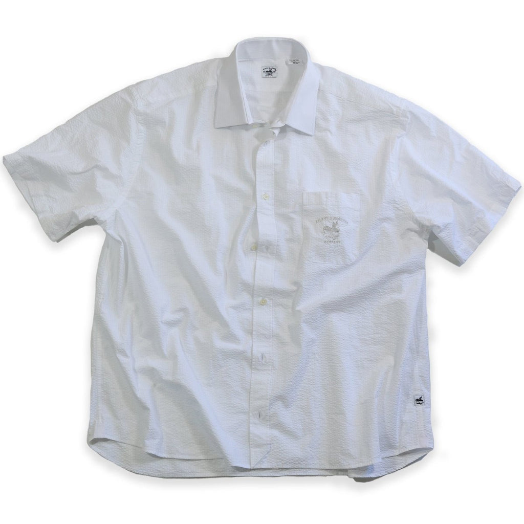 Captain's Uniform Seersucker Short Sleeve Shirt - Special Edition - Atlantic Rancher CompanyCaptain's Uniform Seersucker Short Sleeve Shirt - Special EditionAtlantic Rancher CompanyCaptain - 03WhiteMCaptain's Uniform Seersucker Short Sleeve Shirt - Special Edition