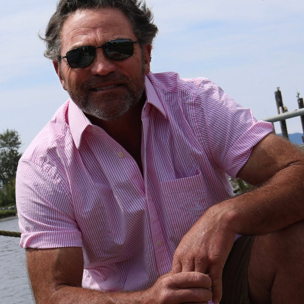 Captain's Uniform Seersucker Short Sleeve Shirt -Special Edition Atlantic Rancher Company