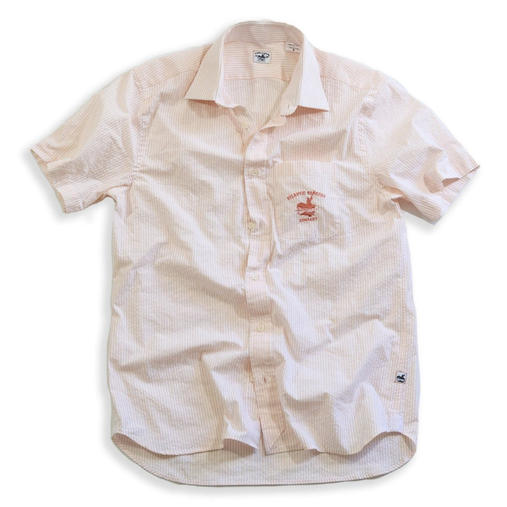 Captain's Uniform Seersucker Short Sleeve Shirt -Special Edition Atlantic Rancher Company