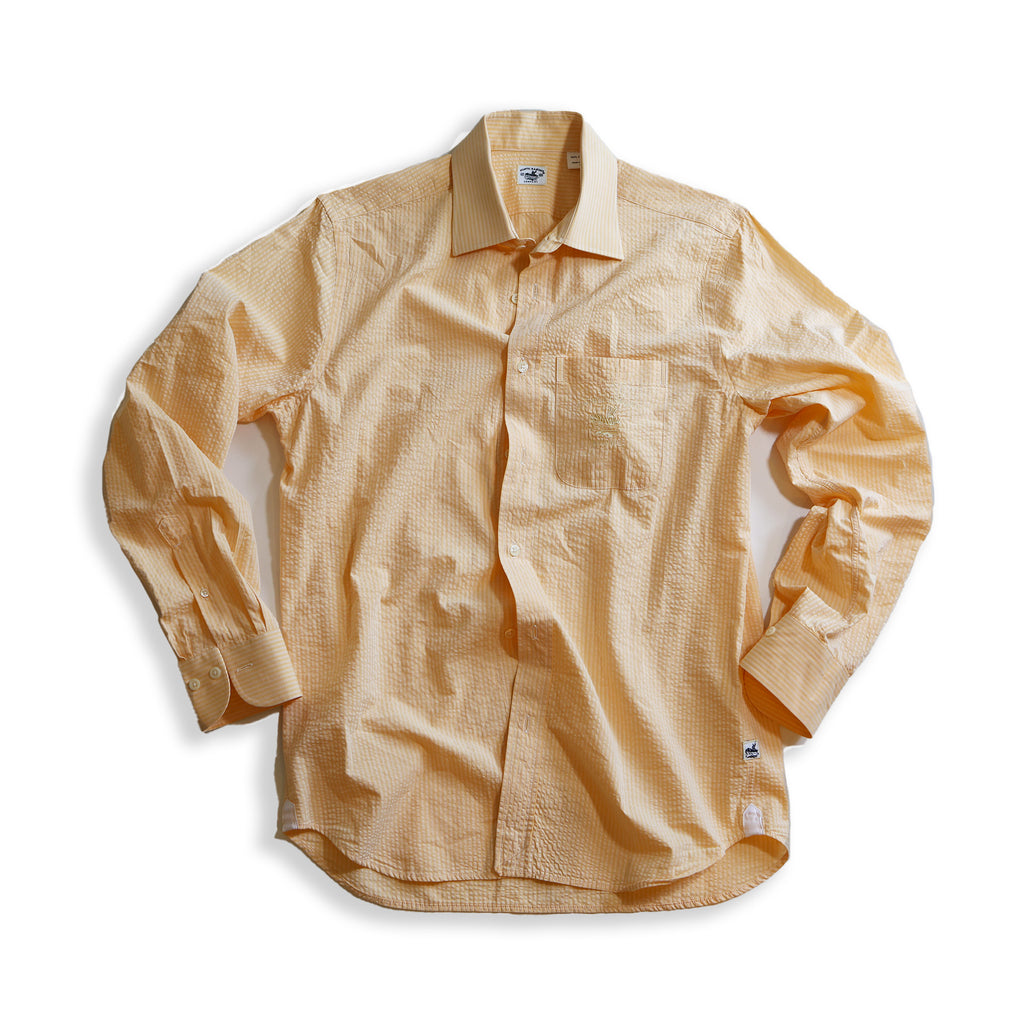 Captain's Seersucker Long Sleeve Cotton Shirt - Special Edition Shirts Atlantic Rancher Company