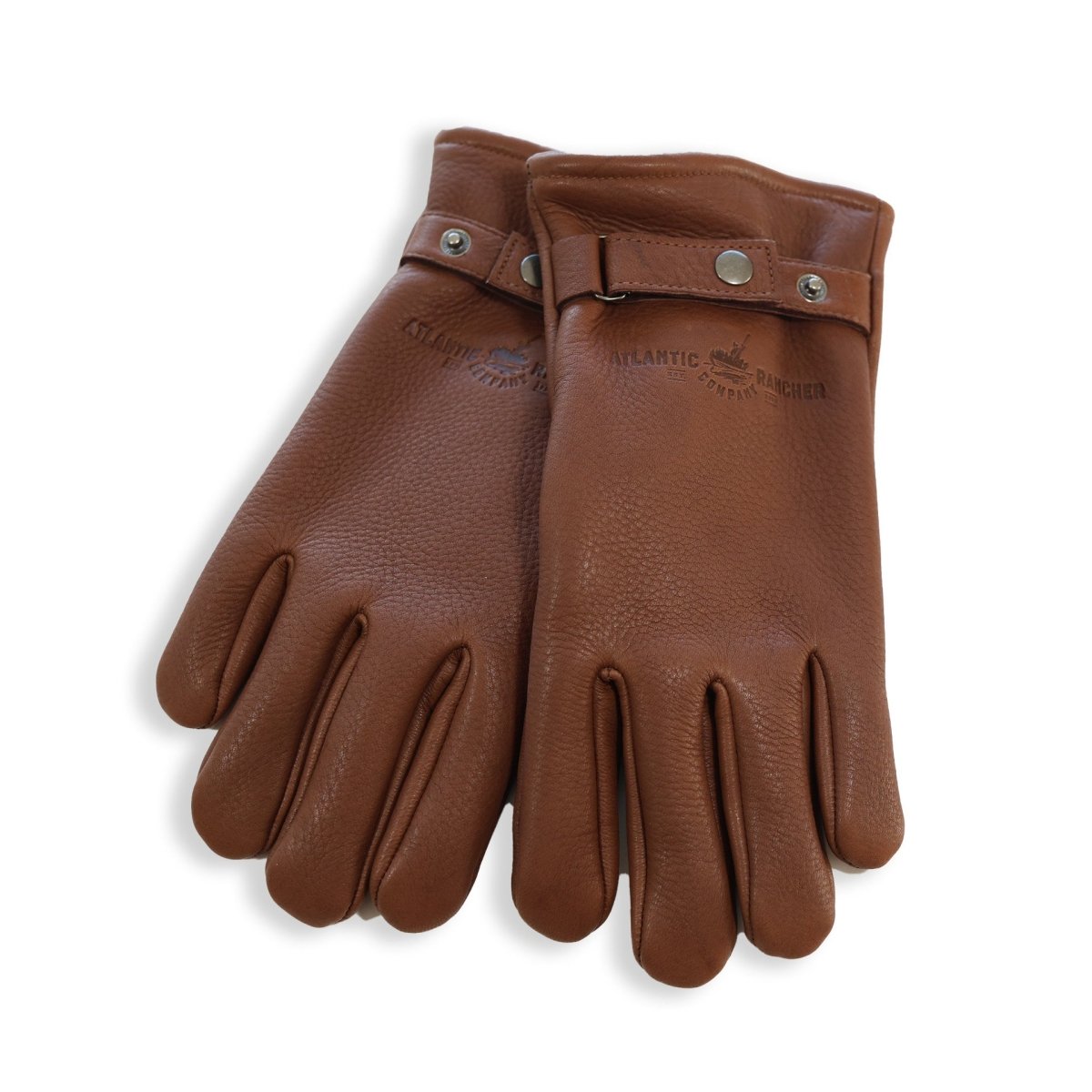 Deerskin Gloves - Lined Glove Atlantic Rancher Company M Tobacco