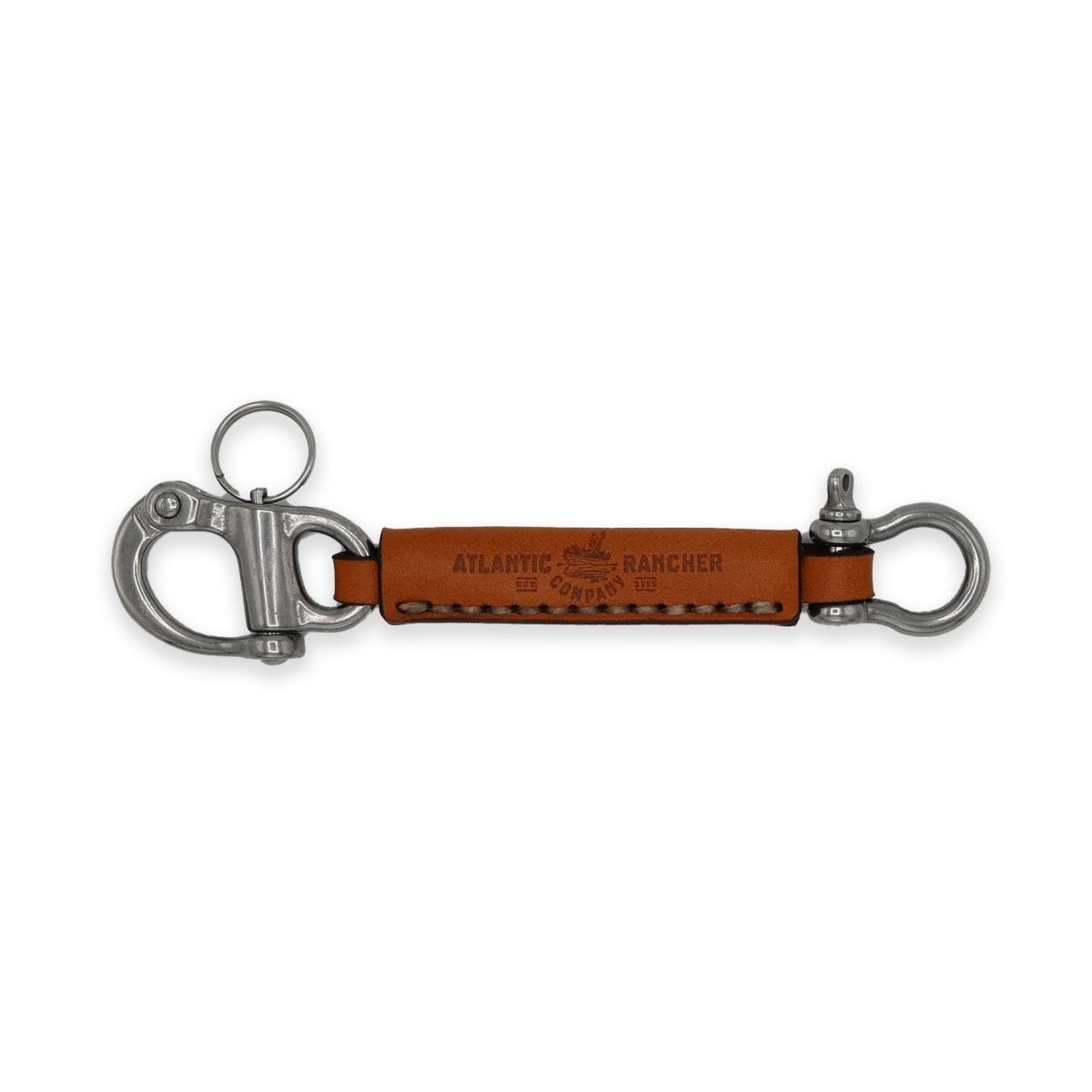 Dockmaster’s Leather Key Chain Gear and Tools Atlantic Rancher Company Teracota