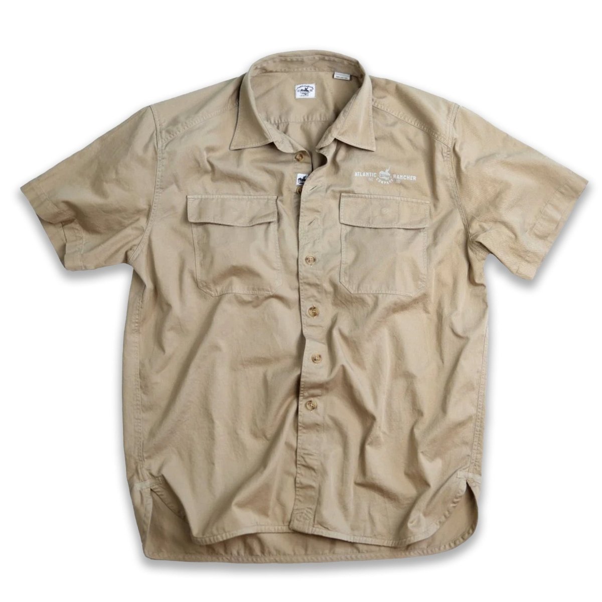 Fuel Dock Foreman's Shirt -- Short Sleeve Atlantic Rancher Company Khaki Medium