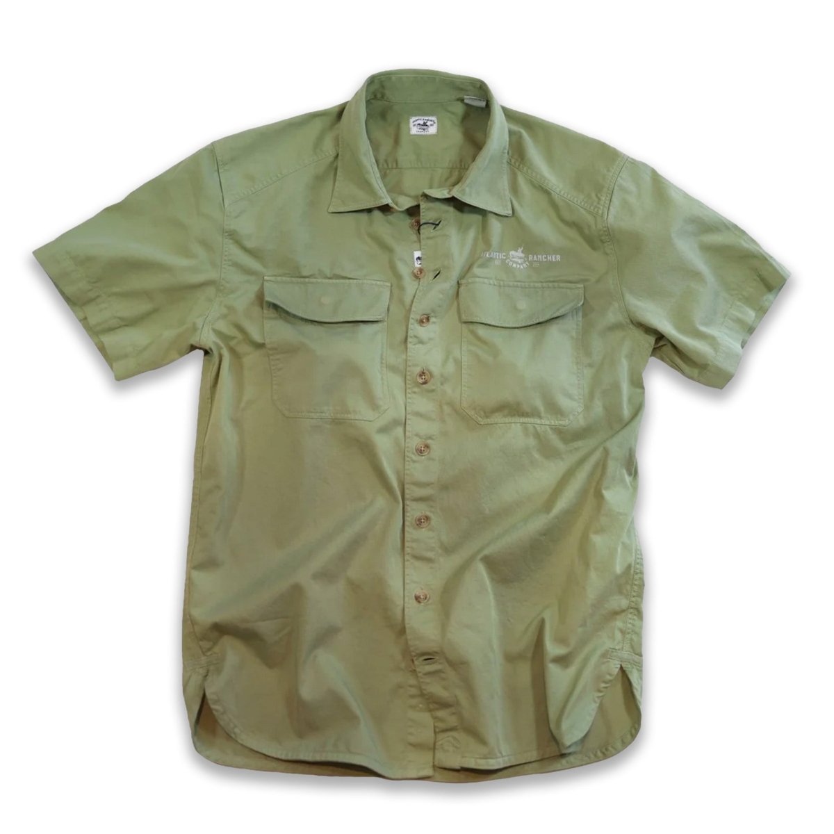 Fuel Dock Foreman's Shirt -- Short Sleeve Atlantic Rancher Company Sage Medium