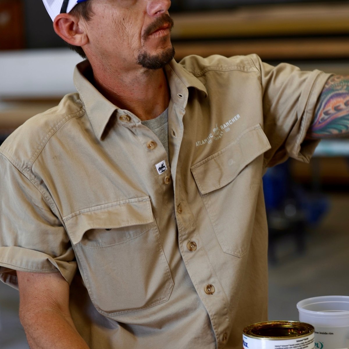 Fuel Dock Foreman's Shirt -- Short Sleeve Atlantic Rancher Company