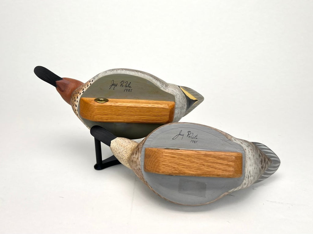 Green-winged Teal Duck Decoys, Pair - Jay Polite, New Castle, DE Hunting & Wildlife Decoys Atlantic Rancher Company