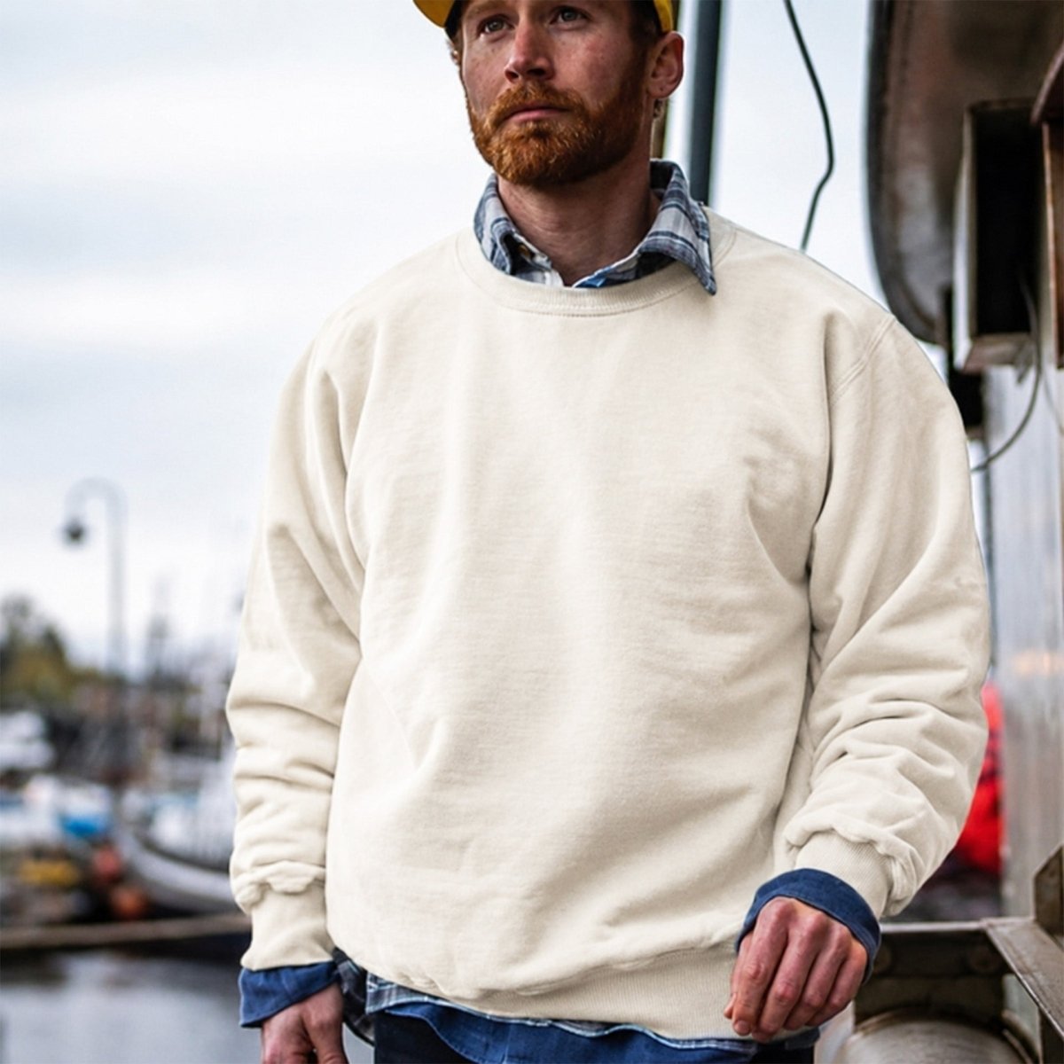 Hudson Canyon Saturated Crewneck Sweatshirts Atlantic Rancher Company