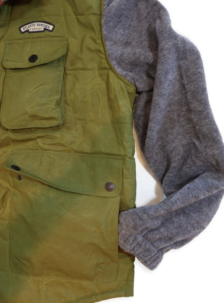 Hudson Canyon Wool Fleece Bomber - Atlantic Rancher CompanyHudson Canyon Wool Fleece BomberApparel & AccessoriesAtlantic Rancher CompanyWFB - 01Olive / GrayMHudson Canyon Wool Fleece Bomber