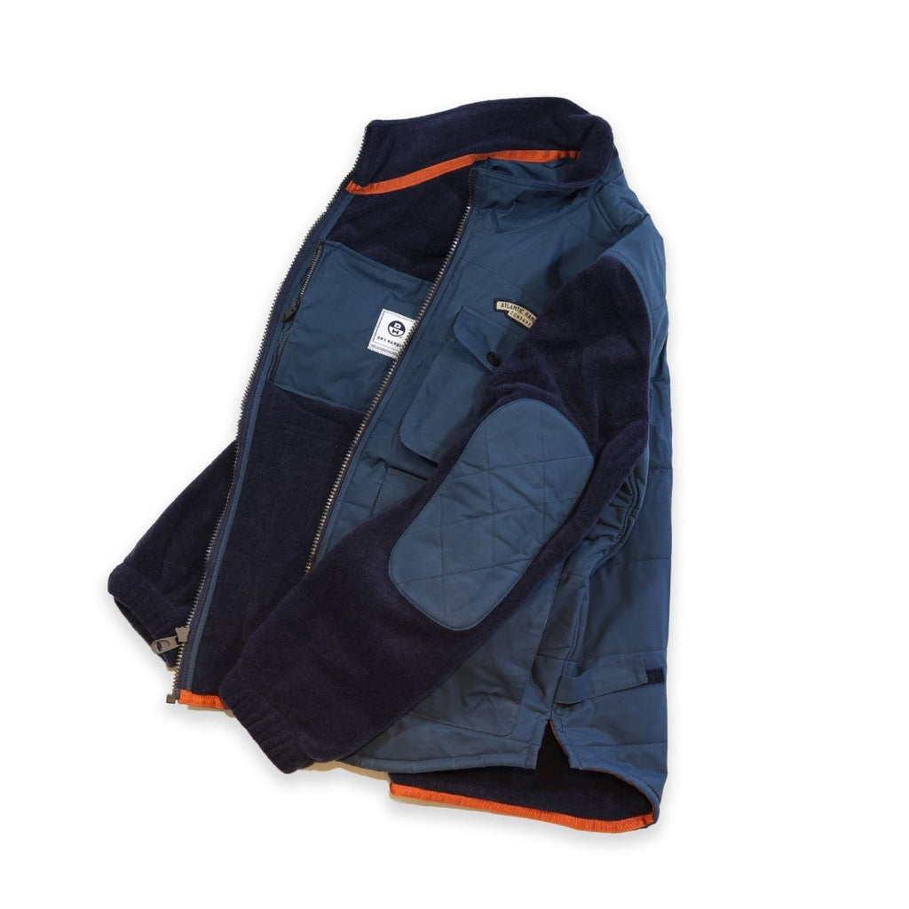 Hudson Canyon Wool Fleece Bomber - Atlantic Rancher CompanyHudson Canyon Wool Fleece BomberApparel & AccessoriesAtlantic Rancher CompanyWFB - 01Slate / NavyMHudson Canyon Wool Fleece Bomber