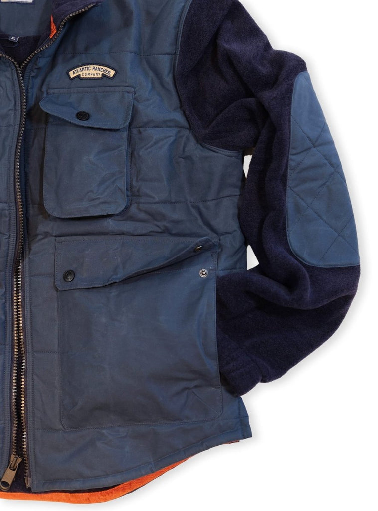 Hudson Canyon Wool Fleece Bomber - Atlantic Rancher CompanyHudson Canyon Wool Fleece BomberApparel & AccessoriesAtlantic Rancher CompanyWFB - 01Slate / NavyMHudson Canyon Wool Fleece Bomber