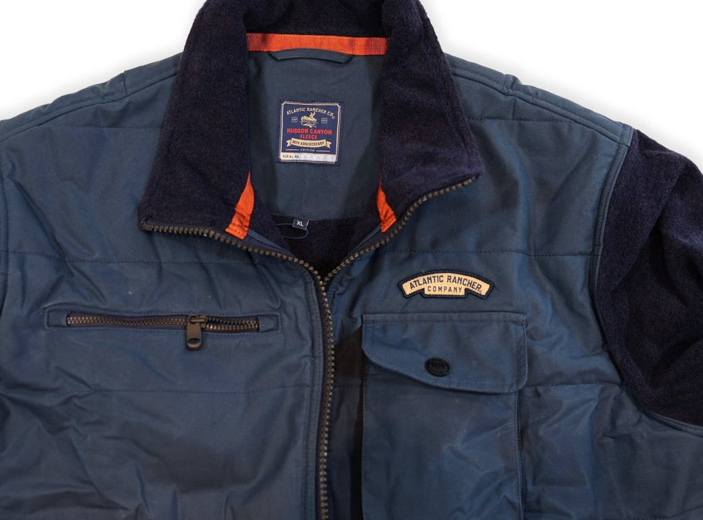 Hudson Canyon Wool Fleece Bomber - Atlantic Rancher CompanyHudson Canyon Wool Fleece BomberApparel & AccessoriesAtlantic Rancher CompanyWFB - 01Slate / NavyMHudson Canyon Wool Fleece Bomber