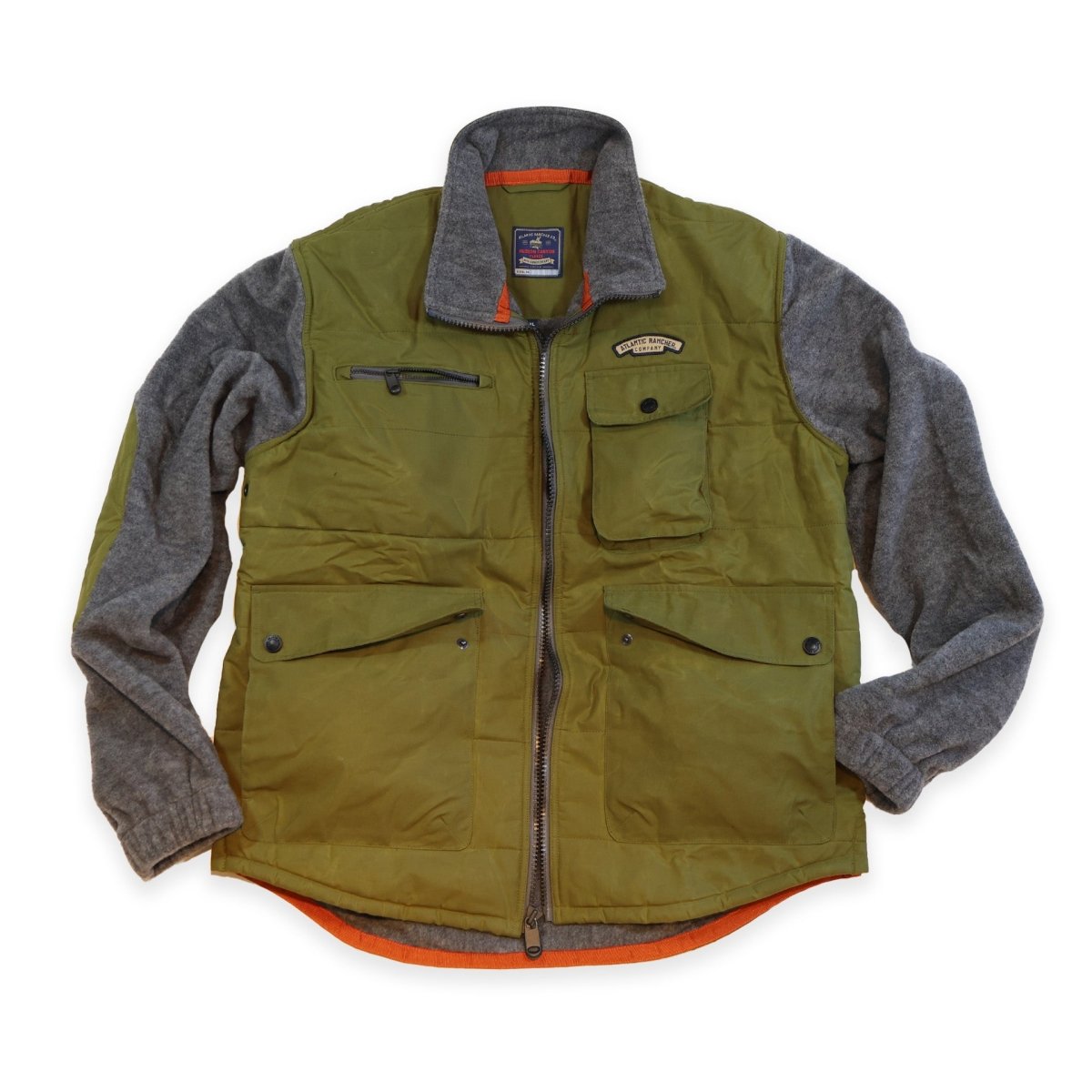 Hudson Canyon Wool Fleece Bomber Apparel & Accessories Atlantic Rancher Company Olive / Gray M