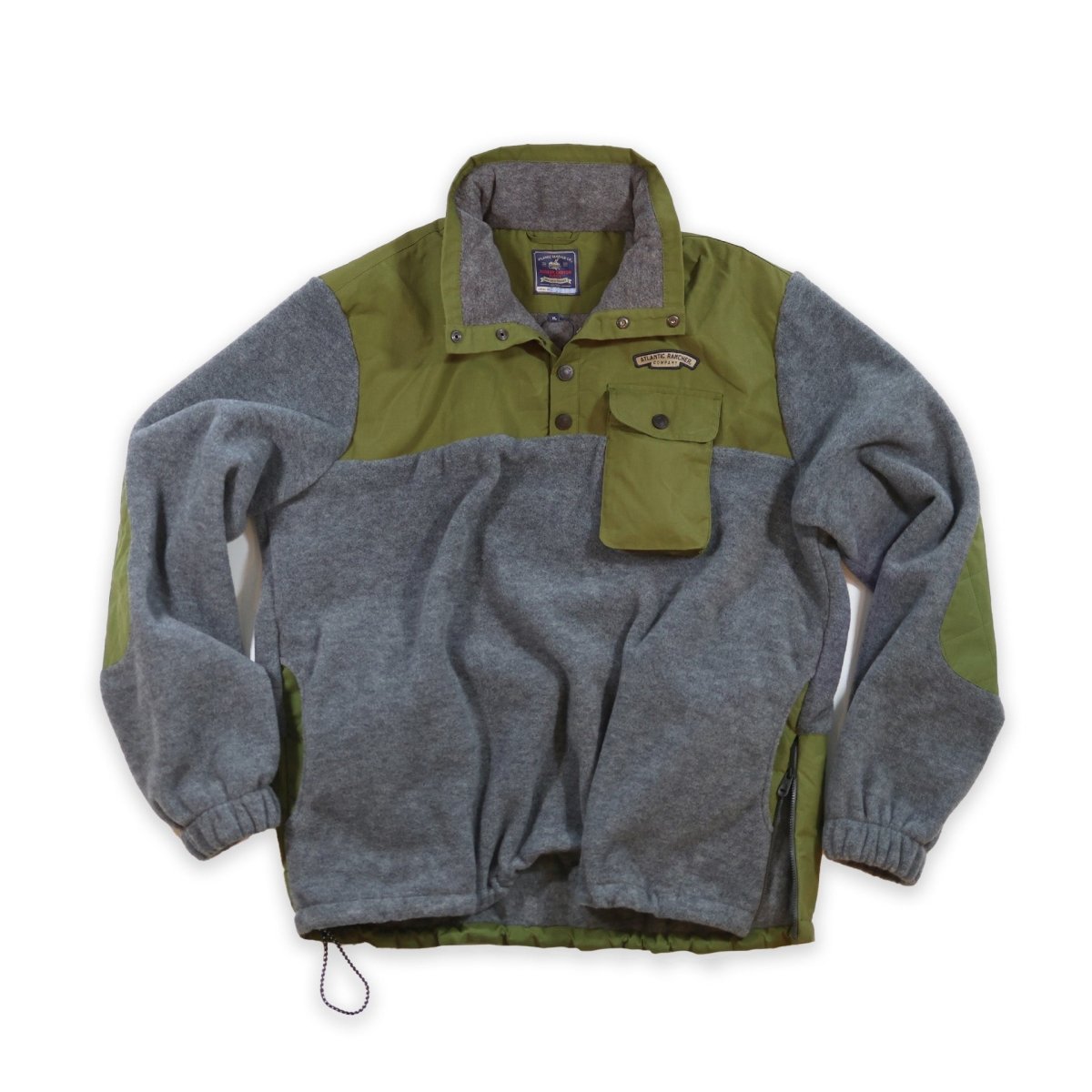 Hudson Canyon Wool Fleece Pullover Apparel & Accessories Atlantic Rancher Company Olive / Gray S