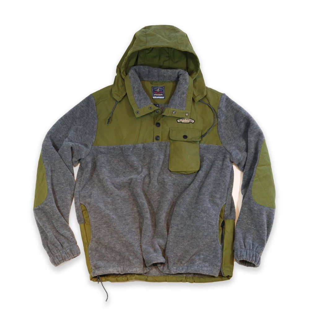 Hudson Canyon Wool Fleece Pullover - Atlantic Rancher CompanyHudson Canyon Wool Fleece PulloverApparel & AccessoriesAtlantic Rancher CompanyWFPO - 01Olive / GraySHudson Canyon Wool Fleece Pullover