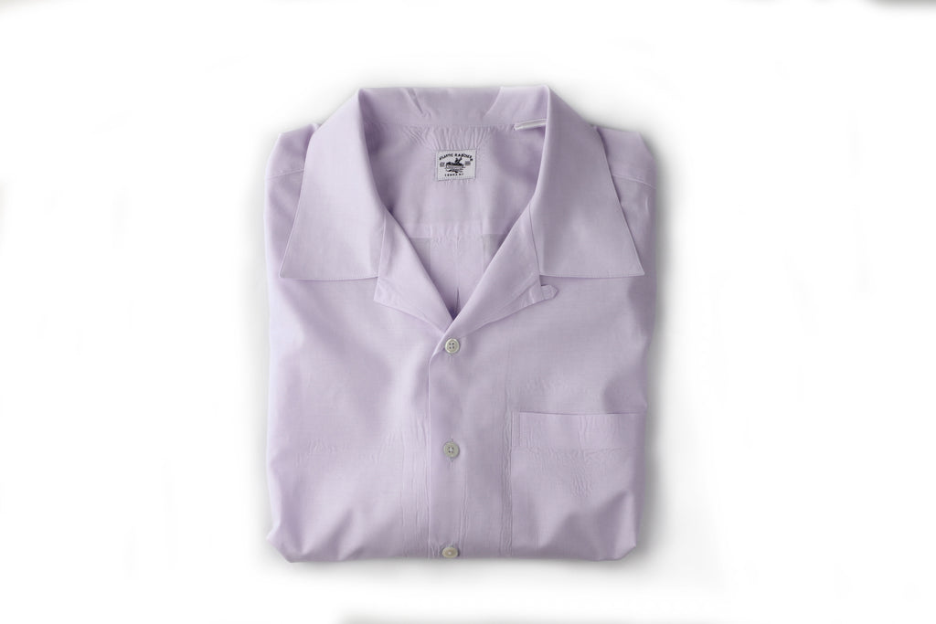 Bimini Short Sleeve Cotton Shirt- Solids Bimini Shirts Atlantic Rancher Company M Lavender 