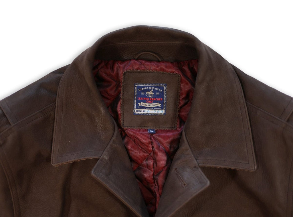 Leather Rancher Coat, 30th Anniv. Atlantic Rancher Company