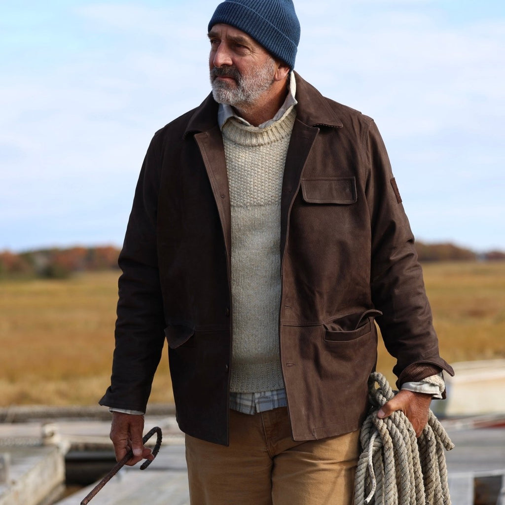 Leather Rancher Coat, 30th Anniv. Atlantic Rancher Company