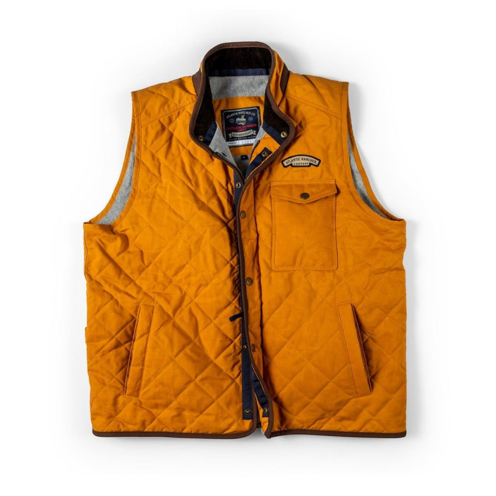Outlaw Gunner Vest - 25th Anniversary Edition vest Atlantic Rancher Company Burnt Orange S