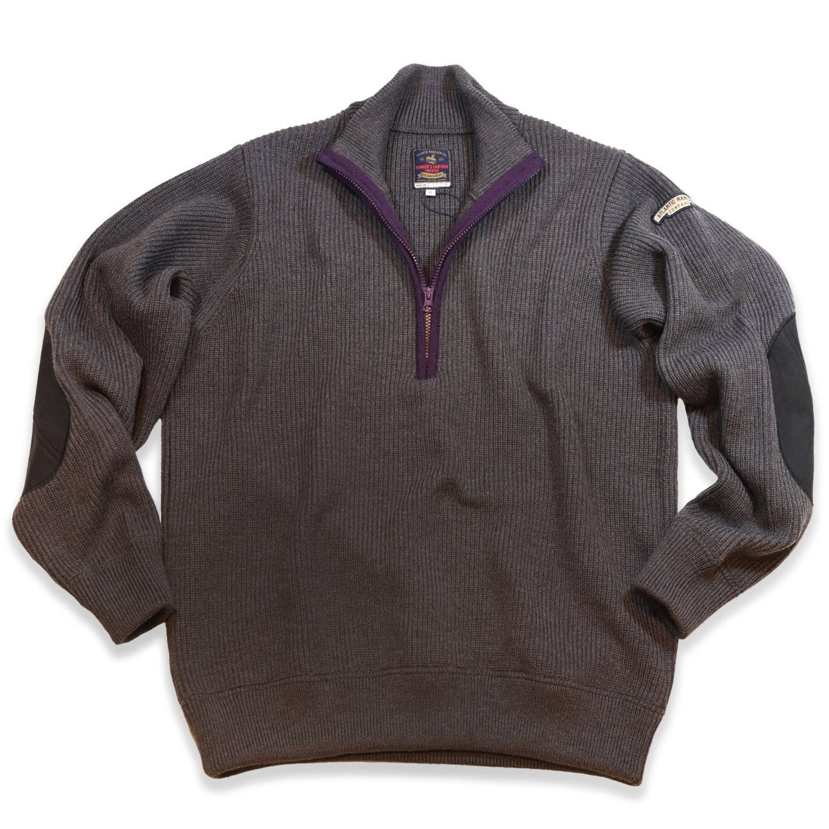 Ranger's Uniform 1/4 Zip Sweater Sweaters Atlantic Rancher Company S Charcoal