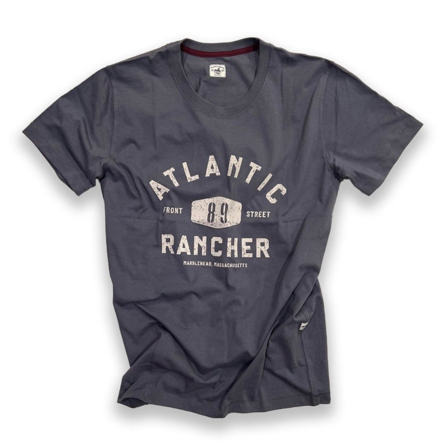 The Boatyard Crewneck T-Shirt T-Shirts Atlantic Rancher Company 89 Front St - A -Slate M