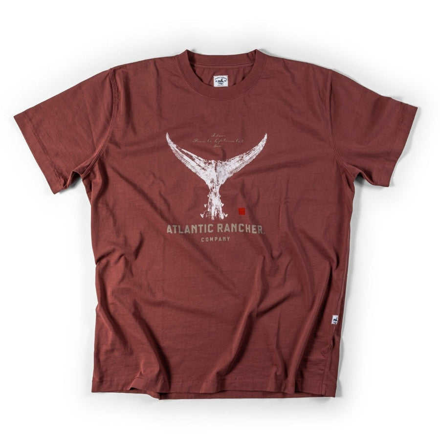 The Boatyard Crewneck T-Shirt T-Shirts Atlantic Rancher Company Tuna Tail - Russet M