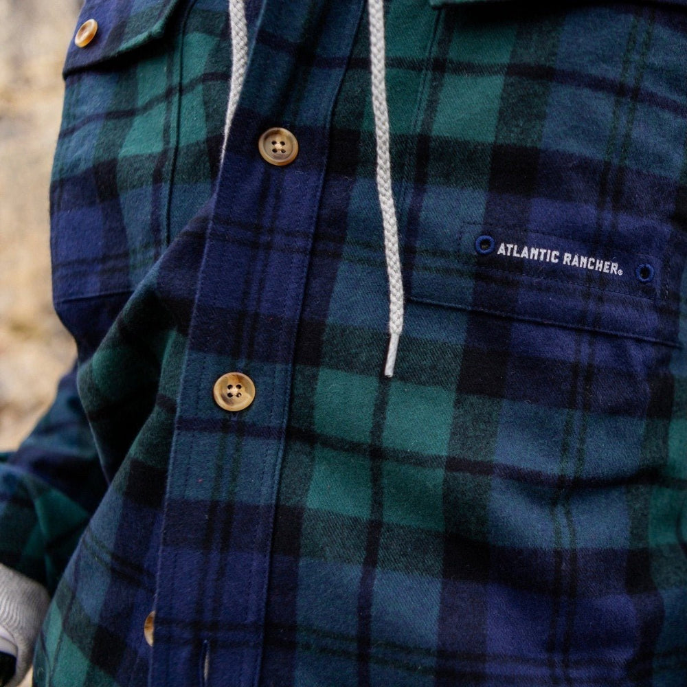 The Chamois Shirt - Jack - Atlantic Rancher CompanyThe Chamois Shirt - JackApparel & AccessoriesAtlantic Rancher CompanyJack - Blu - Grn 23 - 8100Blue/Green TartanMThe Chamois Shirt - Jack Apparel & Accessories Atlantic Rancher Company