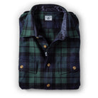 The Chamois Shirt-Jack Apparel & Accessories Atlantic Rancher Company Blue/Green Tartan M