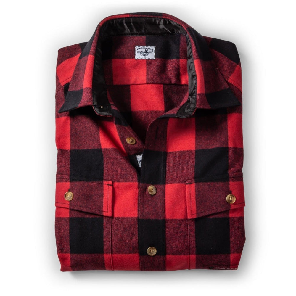The Chamois Shirt-Jack Apparel & Accessories Atlantic Rancher Company Red/Black Buffalo Plaid S