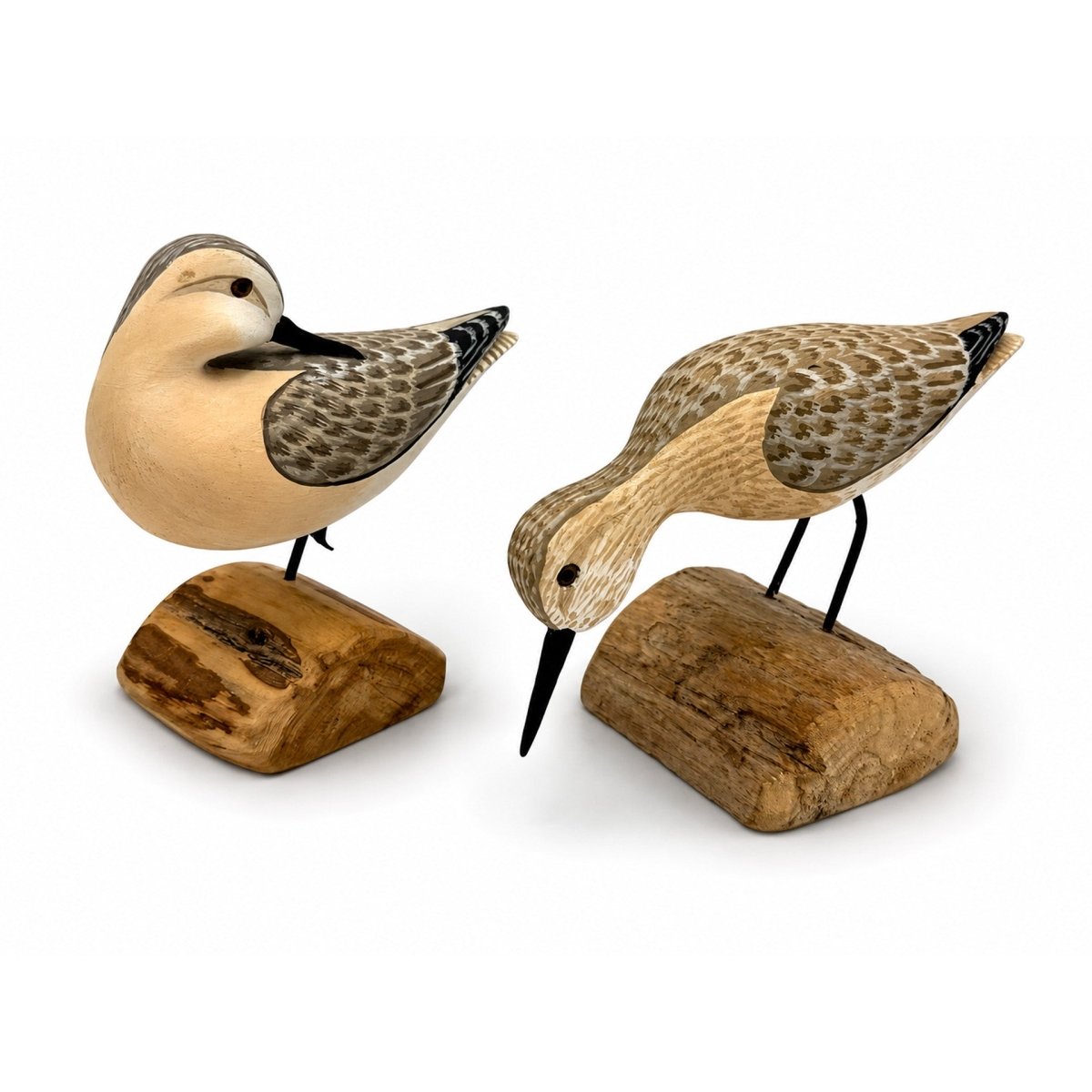 Two Sanderling Decoys - Shourds Hunting & Wildlife Decoys Atlantic Rancher Company
