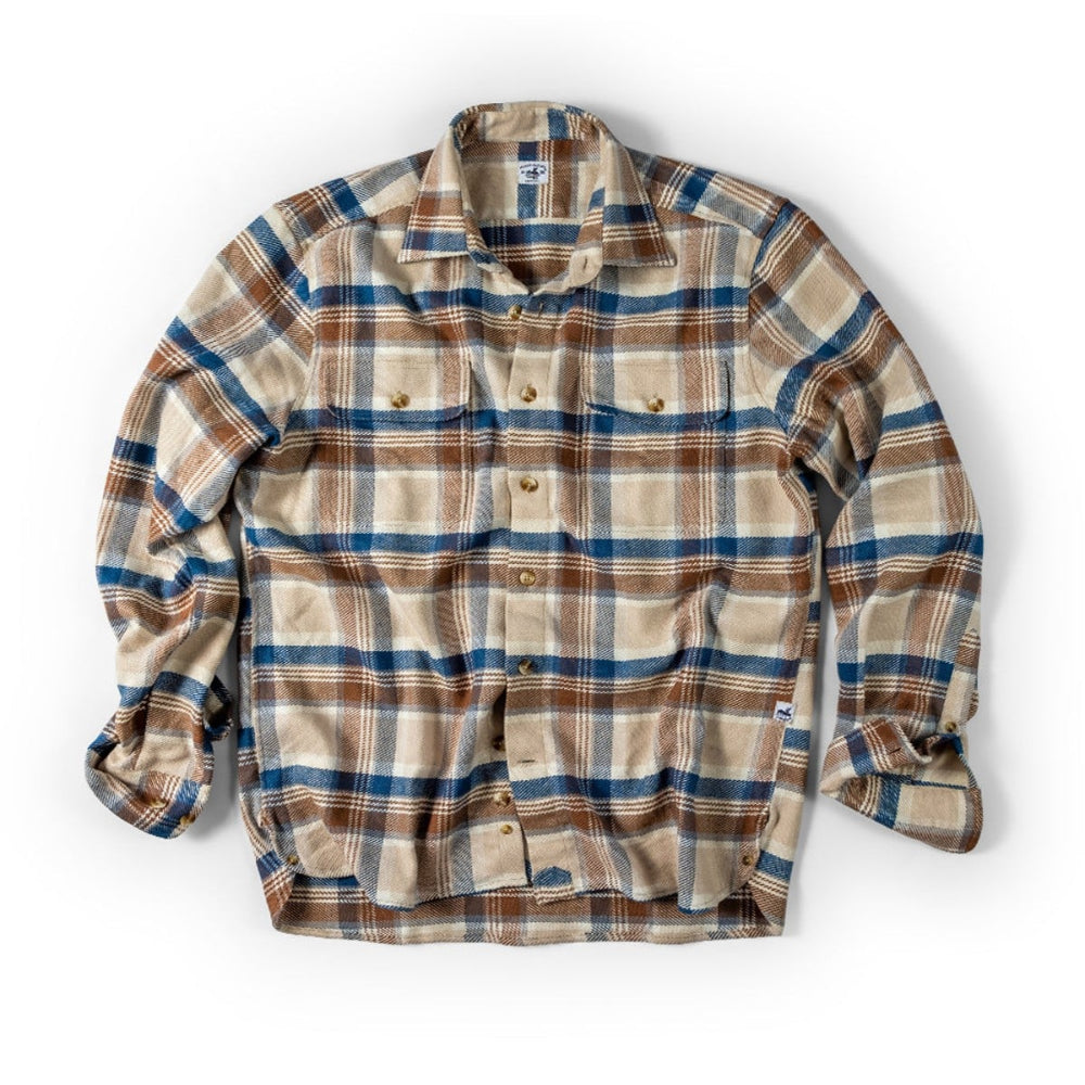 Uncle Jack's Blanket-Flannel Shirt Jack Shirts & Tops Atlantic Rancher Company Blue Caramel S