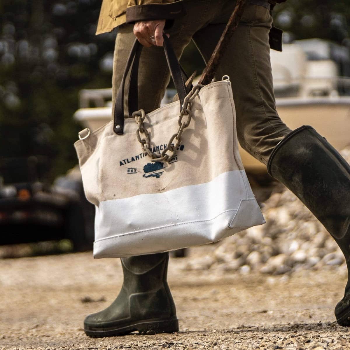 Atlantic Rancher Anchor Tote Bag