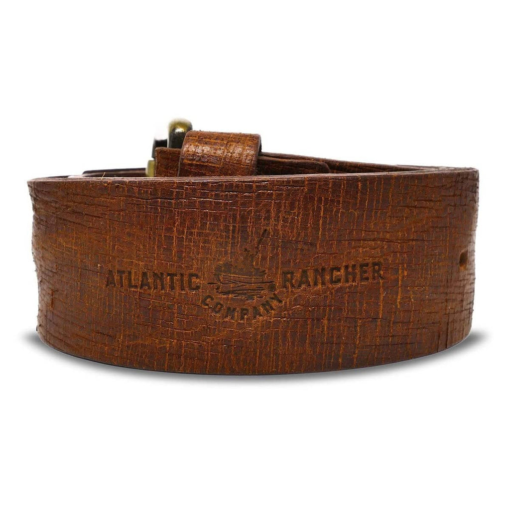 Atlantic Rancher Handmade Brown Leather Dockmaster's Belt Belts Atlantic Rancher Company   