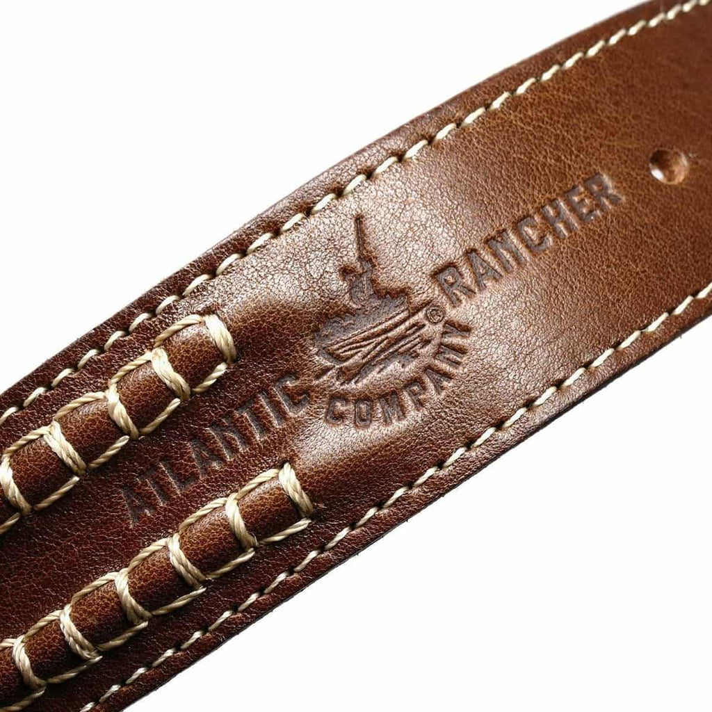 Atlantic Rancher Handmade Brown Leather Sailmaker's Belt Belts Atlantic Rancher Company   