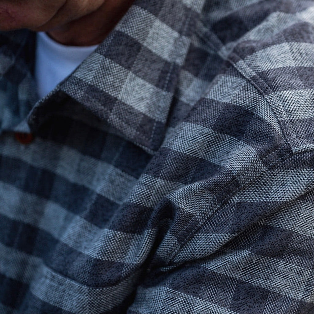 Bayman's Flannel Shirt - Charcoal / Grey Shirts Atlantic Rancher Company   