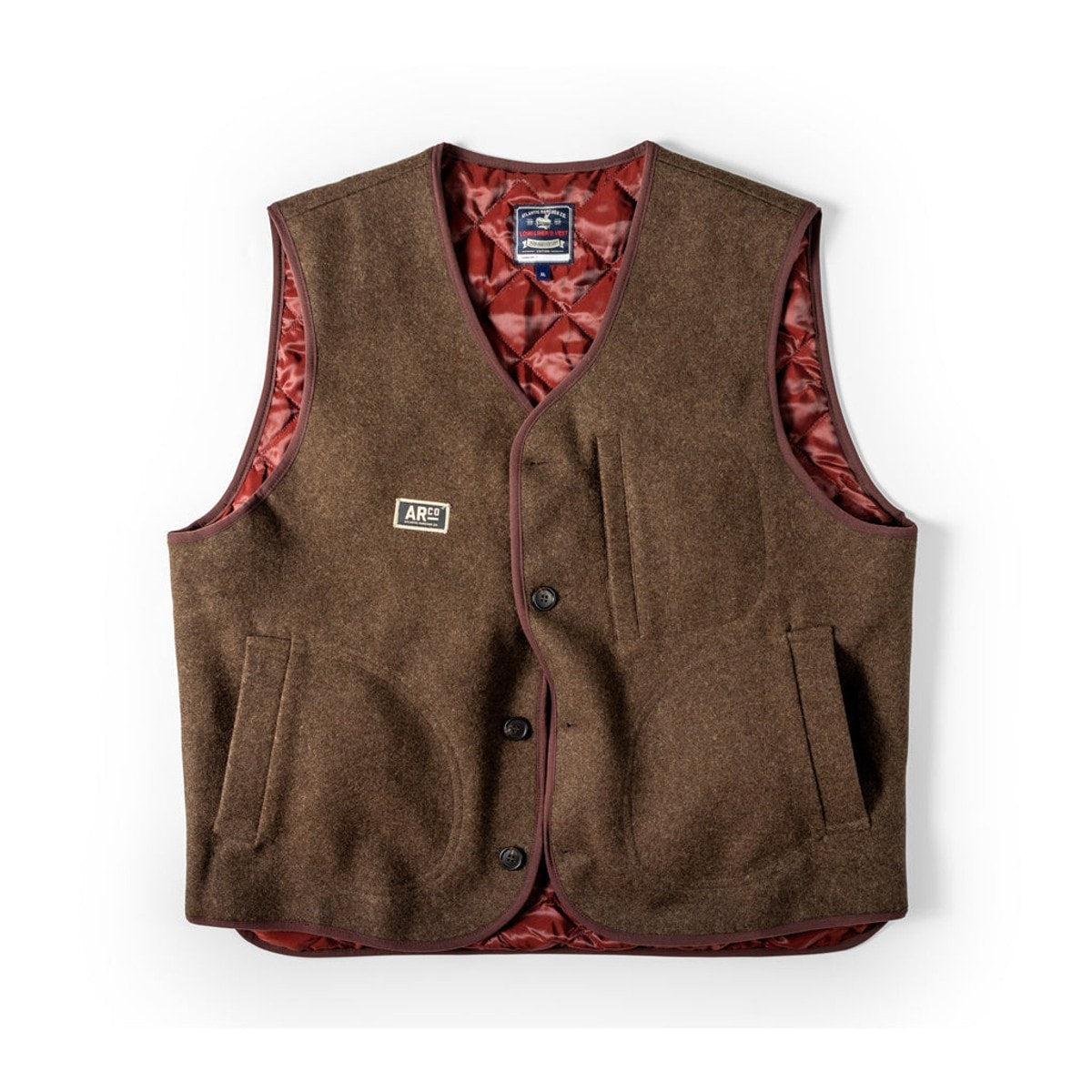 Recycled cotton V-neck sweater vest