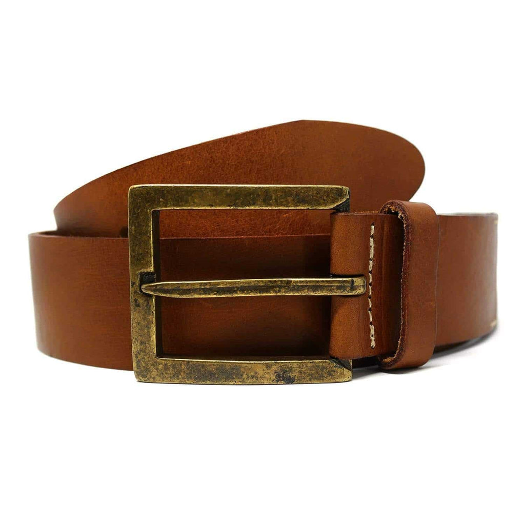 The Original Atlantic Rancher Leather Belt Belts Atlantic Rancher Company Brown 34 