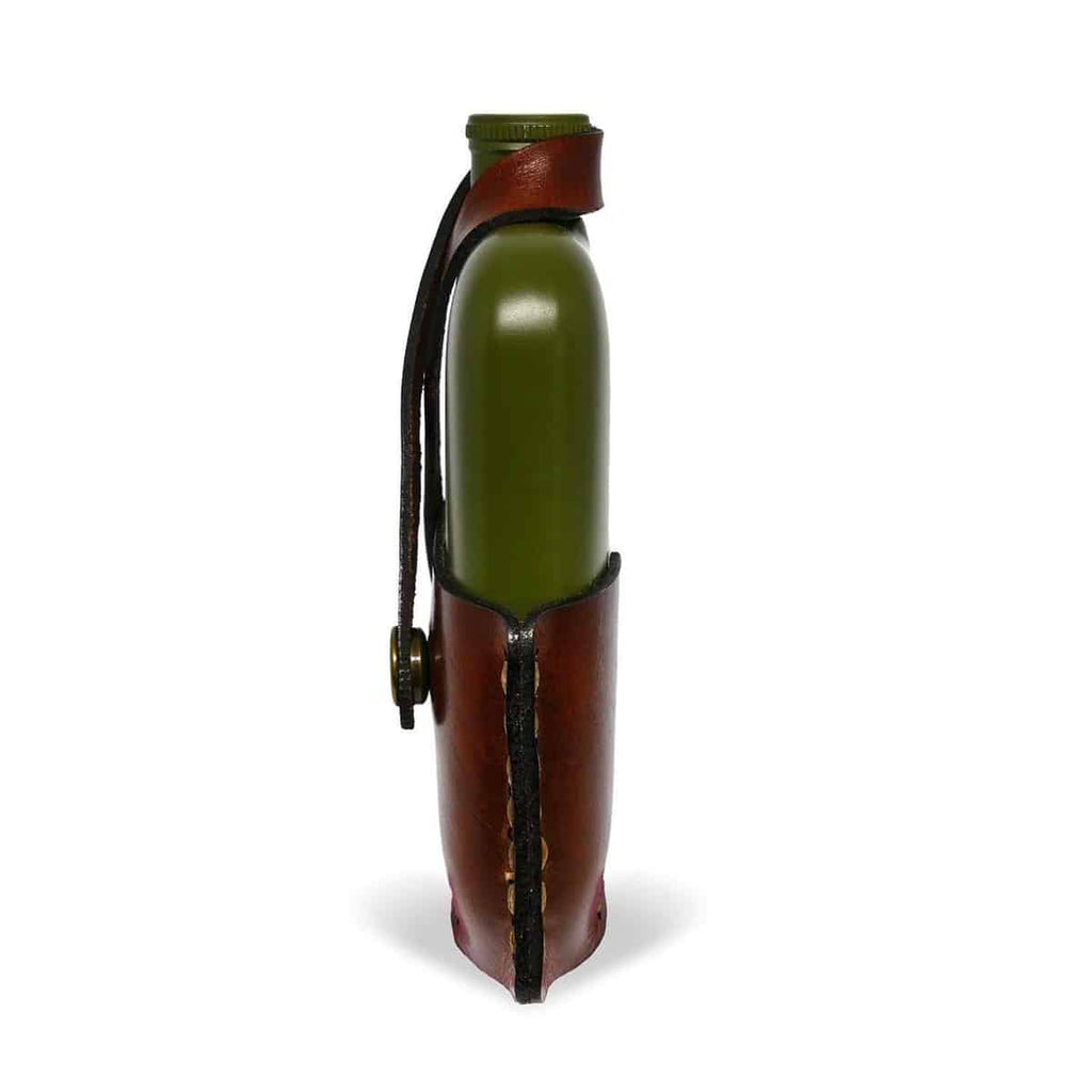 AR Leather Wrapped Marsh Flask Flasks Atlantic Rancher Company