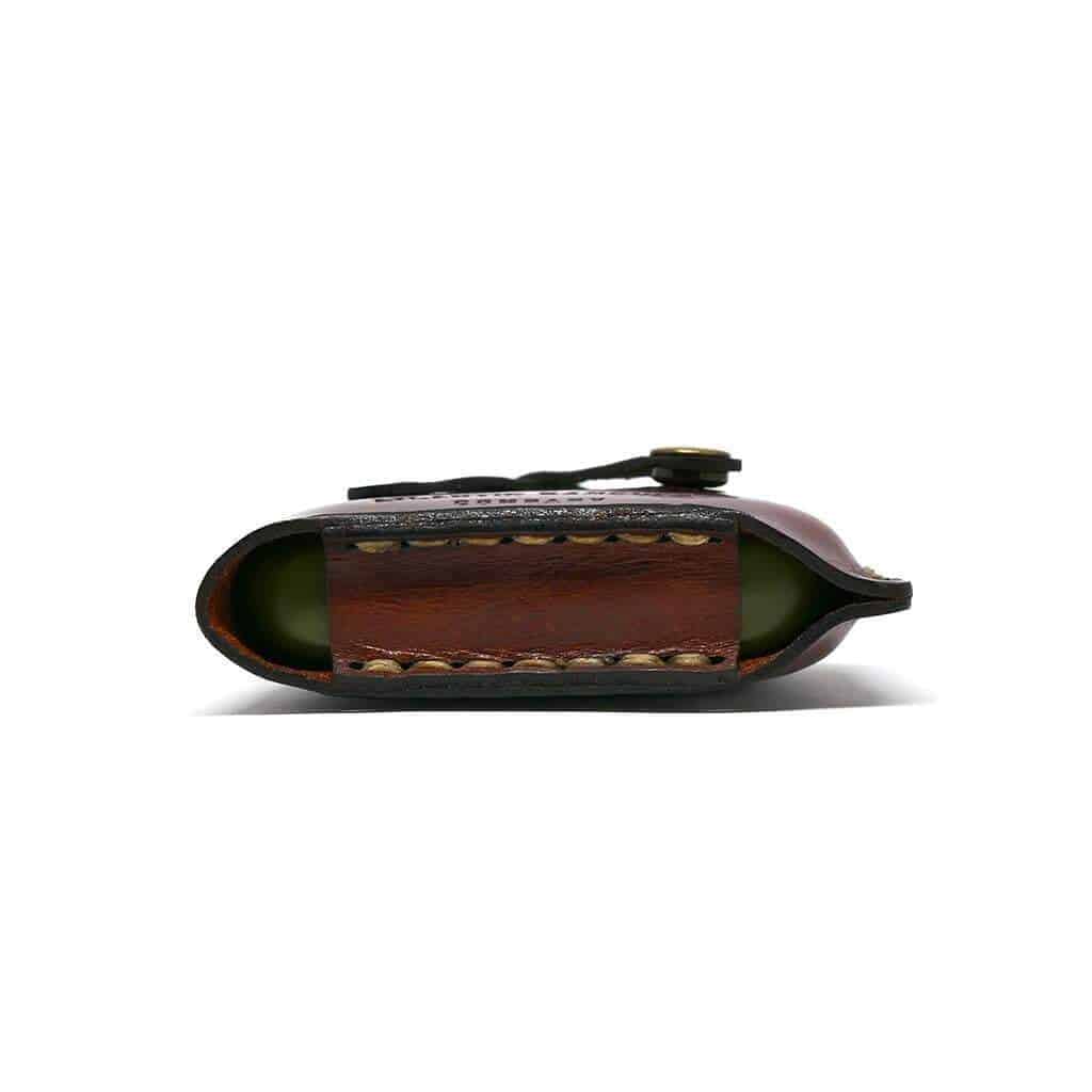 AR Leather Wrapped Marsh Flask Flasks Atlantic Rancher Company