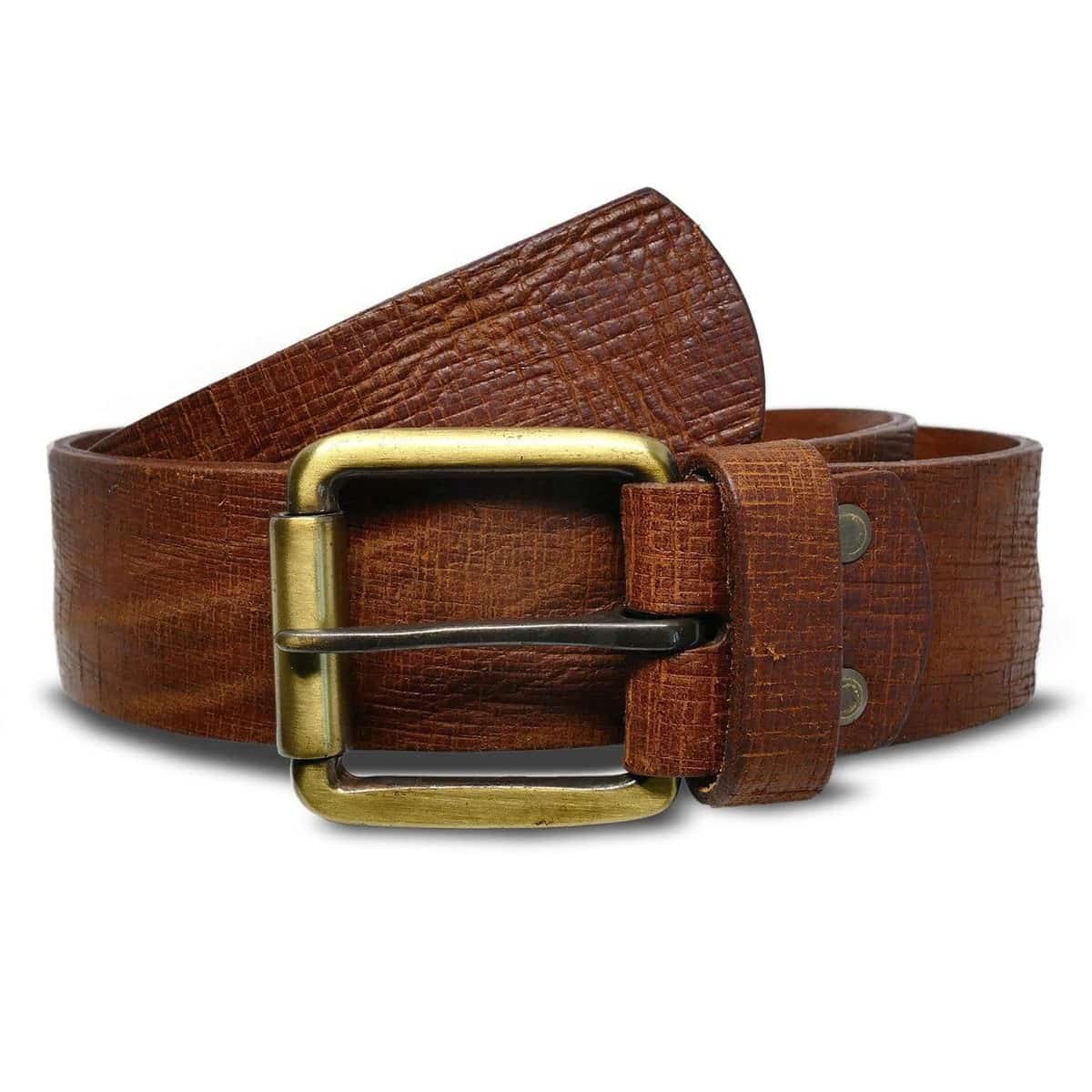 Atlantic Rancher Handmade Brown Leather Dockmaster's Belt Belts Atlantic Rancher Company 30