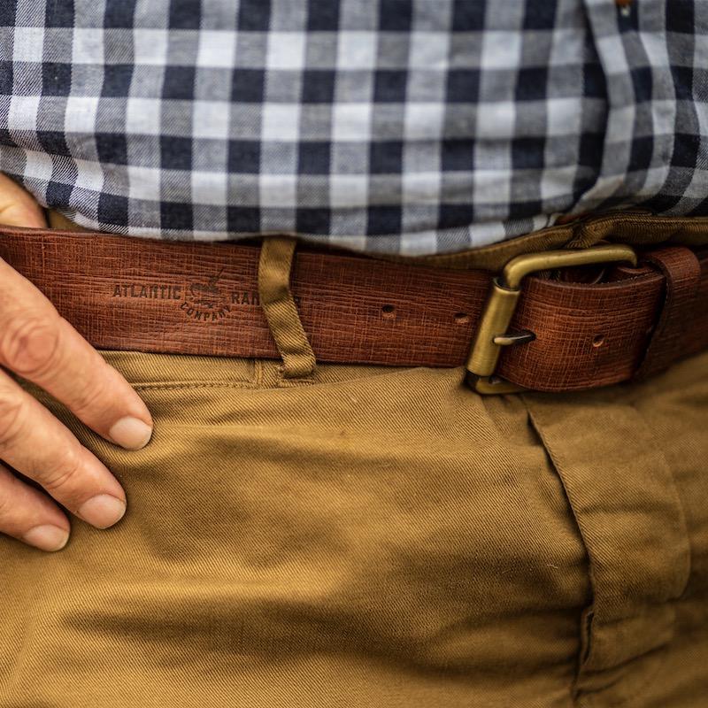 Atlantic Rancher Handmade Brown Leather Dockmaster's Belt Belts Atlantic Rancher Company