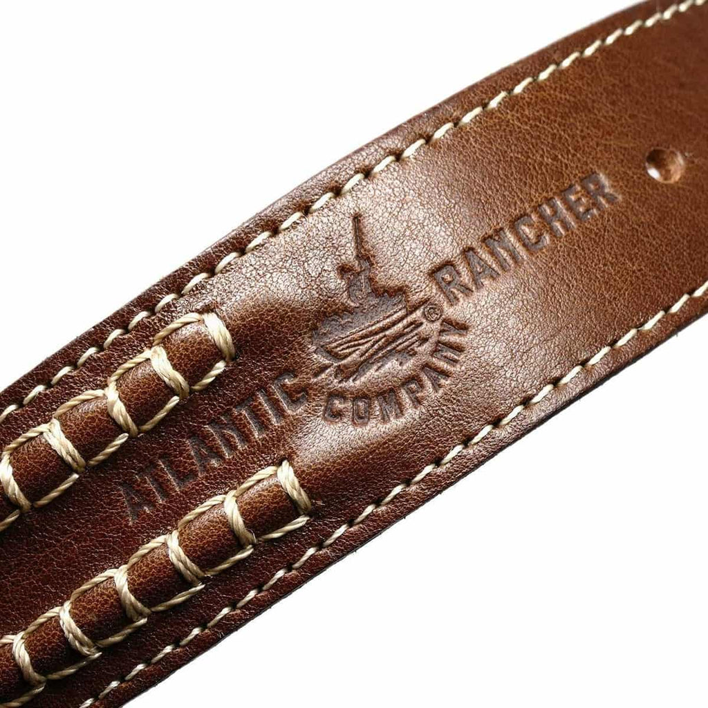 Atlantic Rancher Handmade Brown Leather Sailmaker's Belt Belts Atlantic Rancher Company