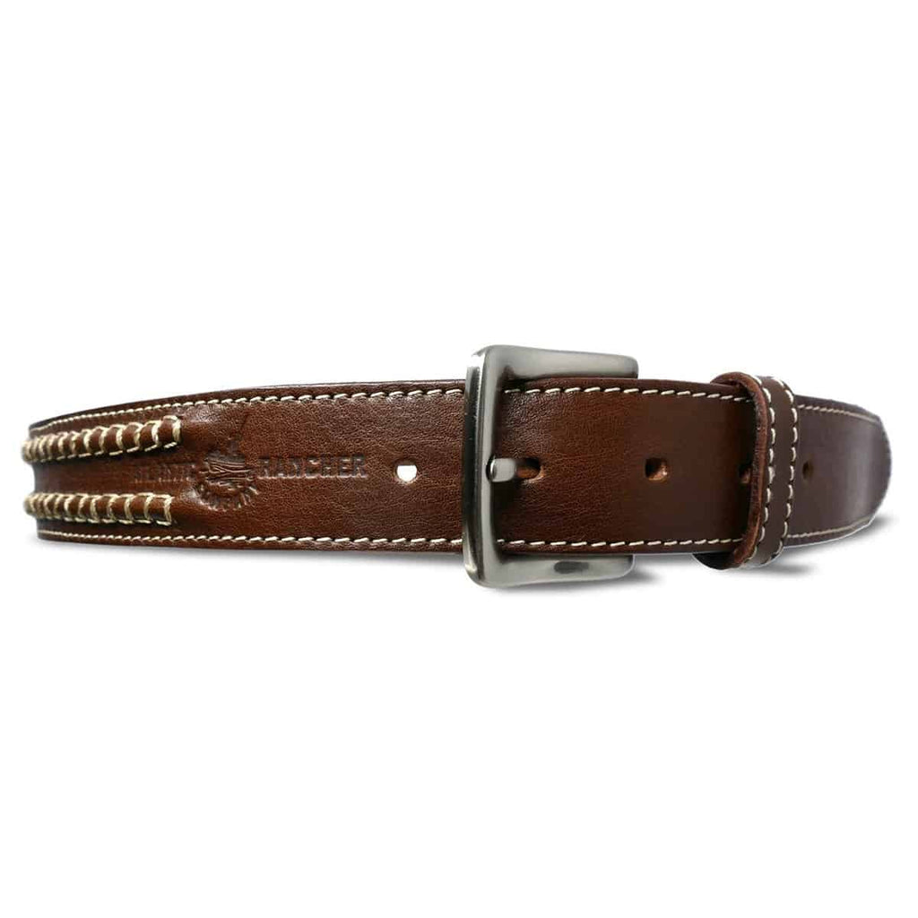 Atlantic Rancher Handmade Brown Leather Sailmaker's Belt Belts Atlantic Rancher Company