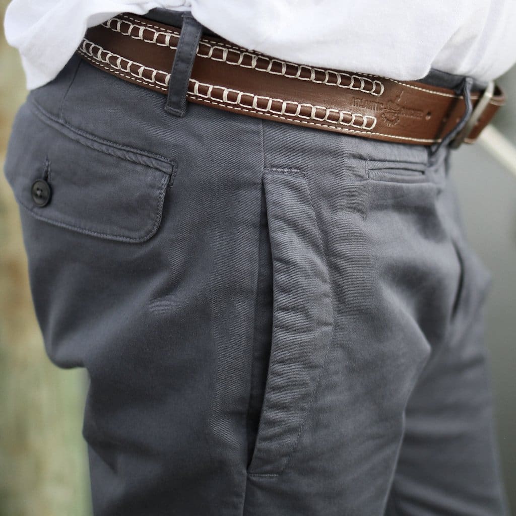 Atlantic Rancher Handmade Brown Leather Sailmaker's Belt Belts Atlantic Rancher Company