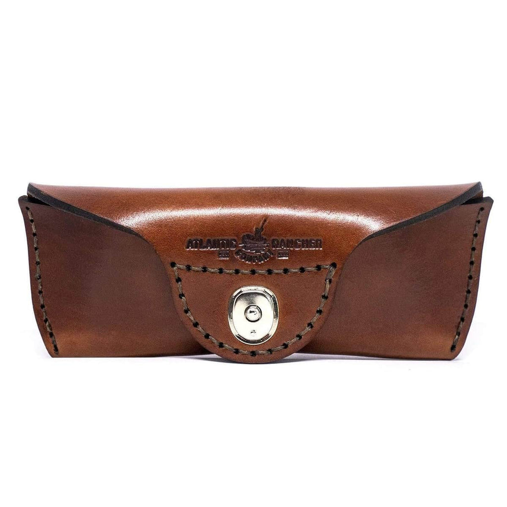 Atlantic Rancher Leather Eyeglass Case - Crush-proof! Leather Goods Atlantic Rancher Company Chestnut