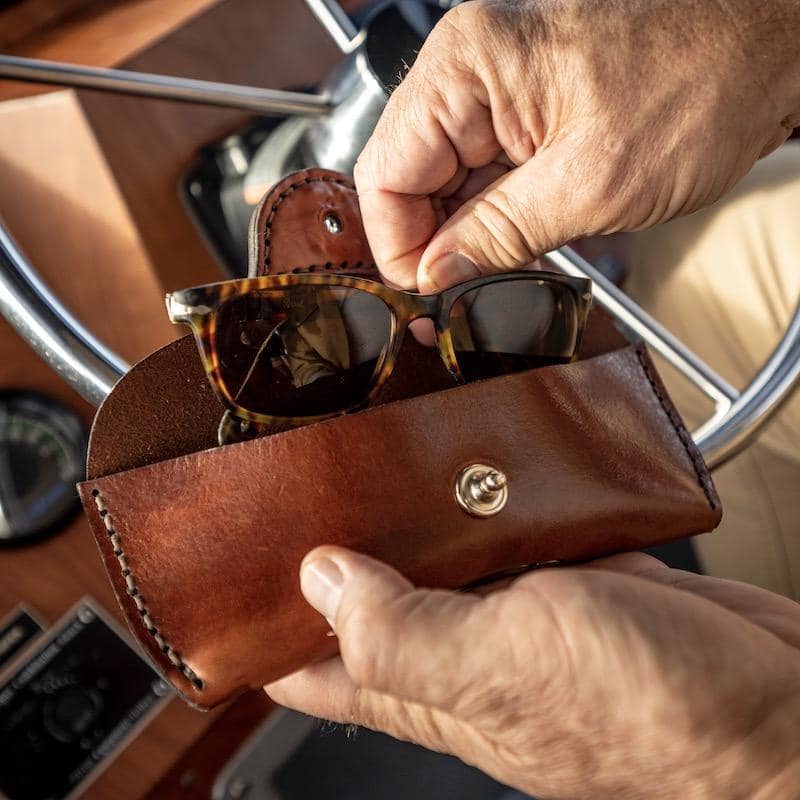 Atlantic Rancher Leather Eyeglass Case - Crush-proof! Leather Goods Atlantic Rancher Company